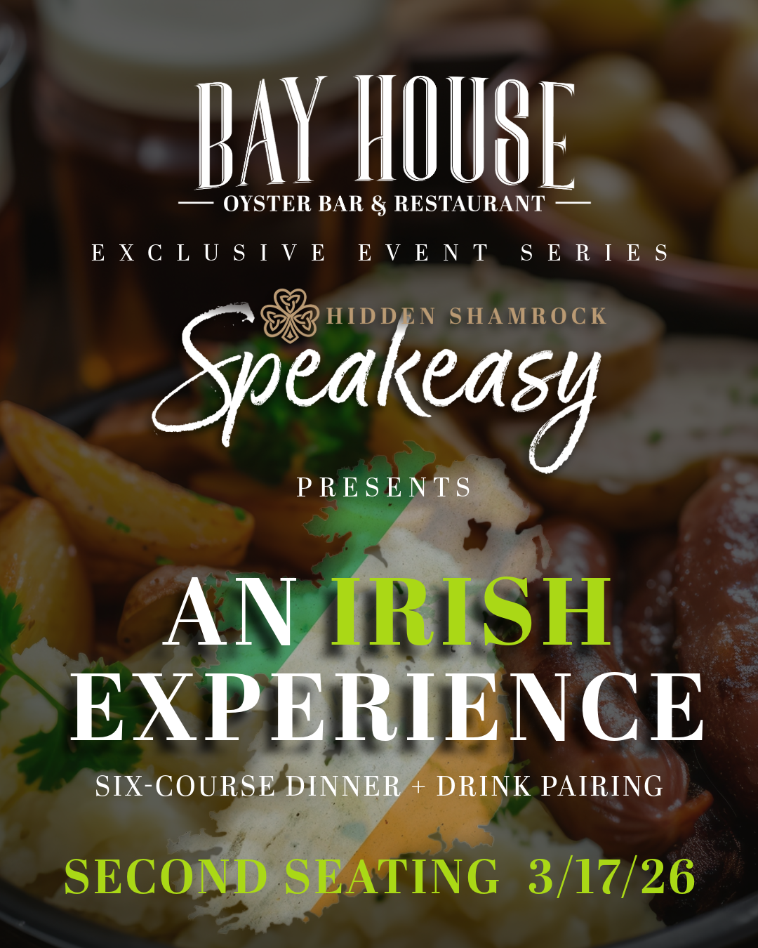 An Irish Experience Dinner + Drink Pairing | Second Seating 3.17